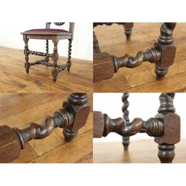 フランスアンティークチェア 1900年頃 オーク材 フランス アンティーク・チェア antique65603c 新着