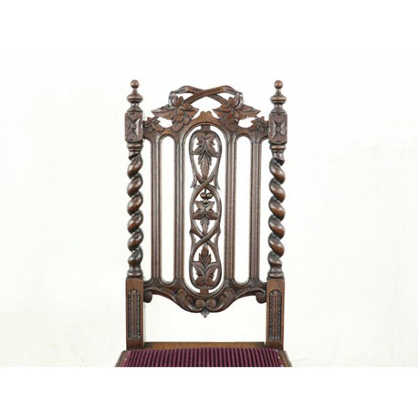 1900年頃 オーク材 フランス アンティーク・チェア antique65603d 新着