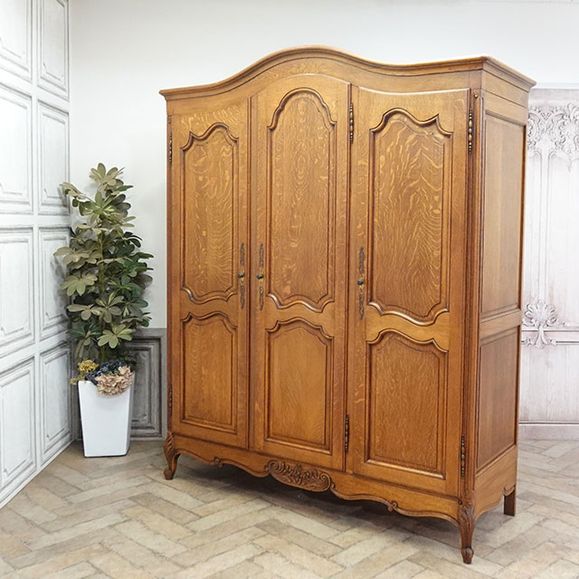 ☆フランス　アンティーク　ワードローブ 1930年頃 オーク材 フランス アンティーク・ワードローブ antique65610