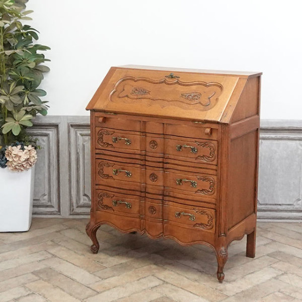1930年頃 オーク材 フランス アンティーク・ビューロー antique65630