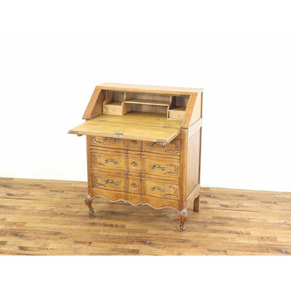 1930年頃 オーク材 フランス アンティーク・ビューロー antique65630