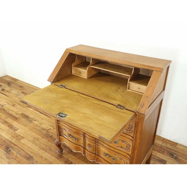 1930年頃 オーク材 フランス アンティーク・ビューロー antique65630