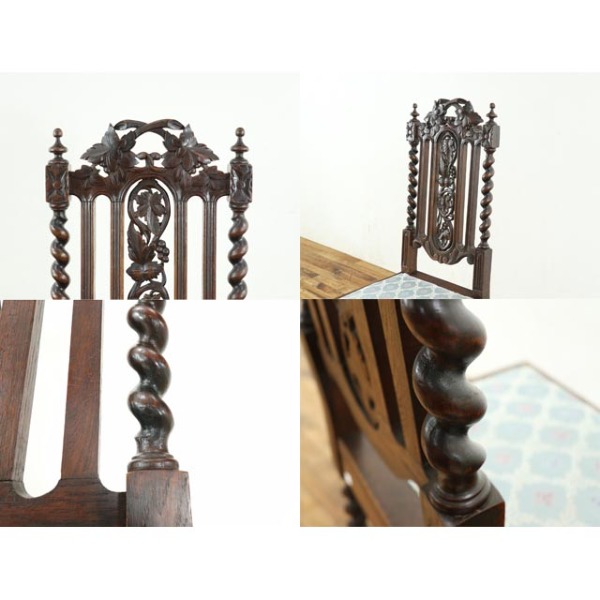 1900年頃 オーク材 フランス アンティーク・チェア antique65633d