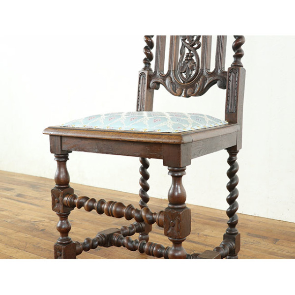 1900年頃 オーク材 フランス アンティーク・チェア antique65633d