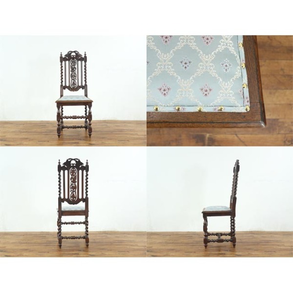 1900年頃 オーク材 フランス アンティーク・チェア antique65633d