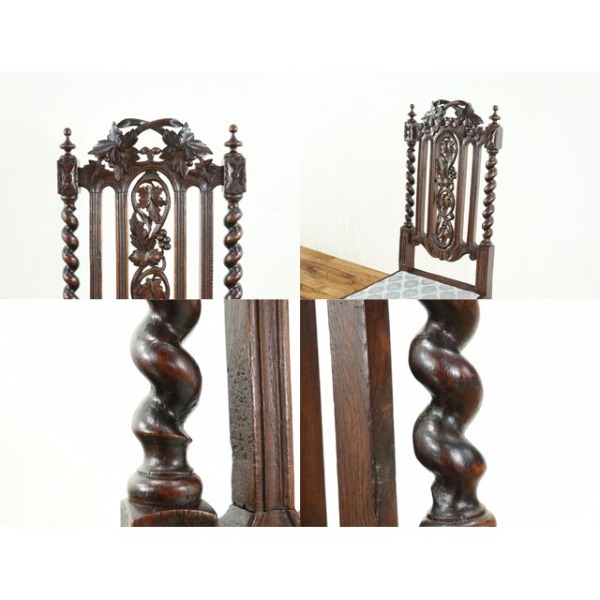 アンティークチェア 1900年頃 オーク材 フランス アンティーク・チェア antique65633e