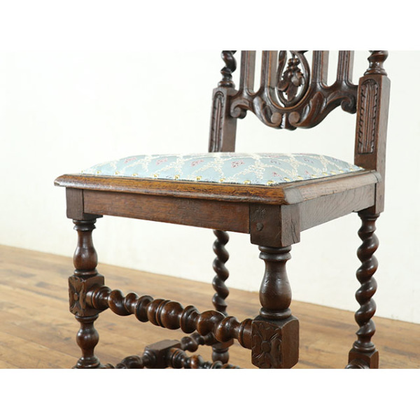 1900年頃 オーク材 フランス アンティーク・チェア antique65633e