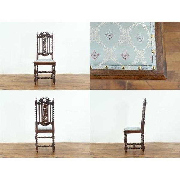 1900年頃 オーク材 フランス アンティーク・チェア antique65633e