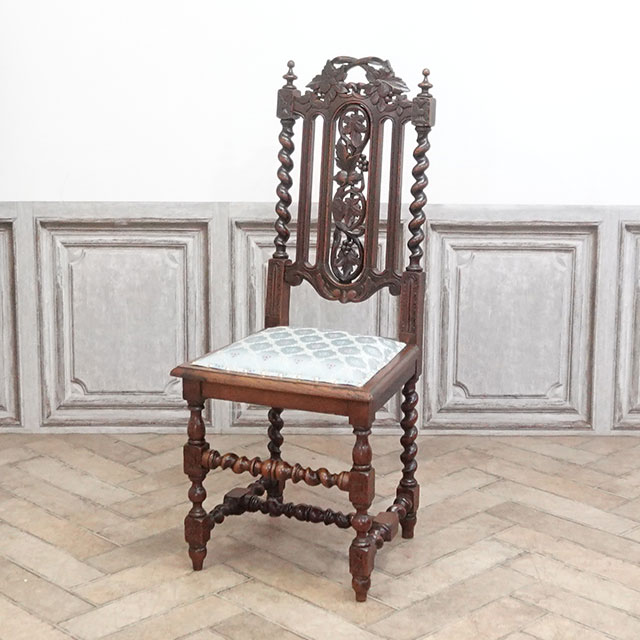 1900年頃 オーク材 フランス アンティーク・チェア antique65633f