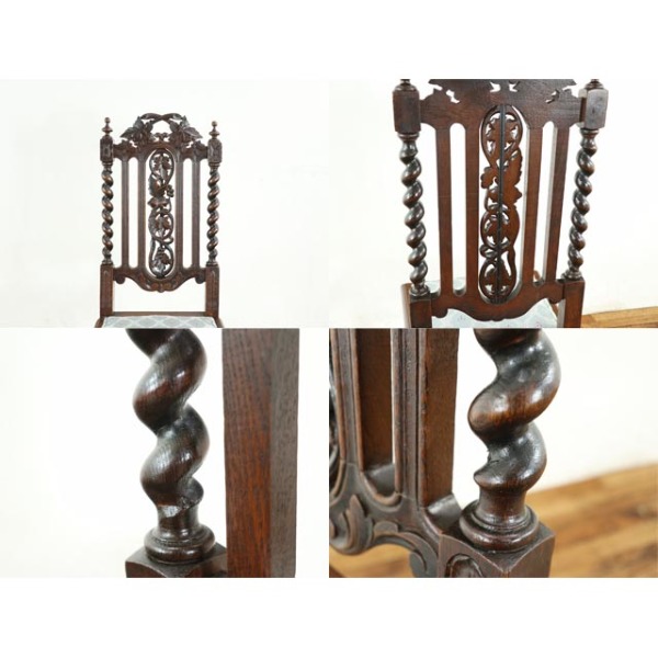 1900年頃 オーク材 フランス アンティーク・チェア antique65633f 新着