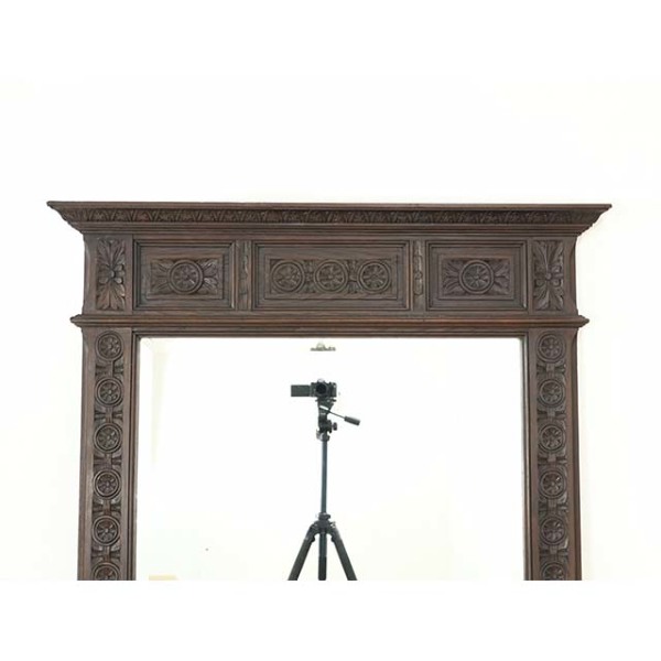 1930年頃 オーク材 フランス アンティーク・ミラー antique65643