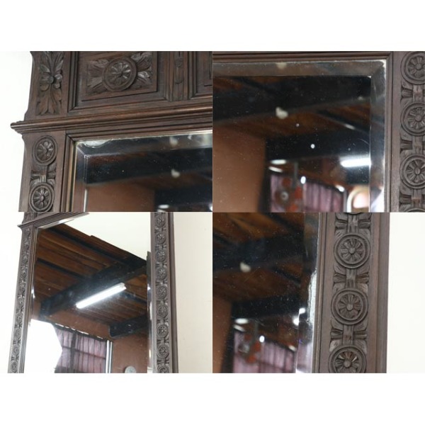 1930年頃 オーク材 フランス アンティーク・ミラー antique65643
