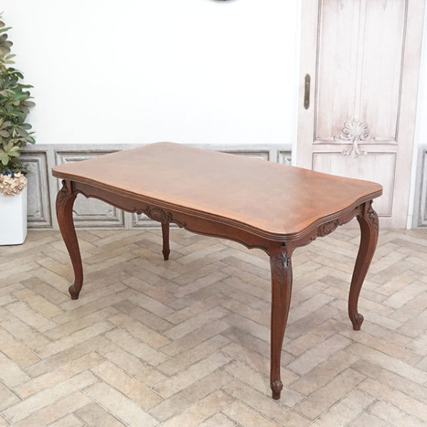 フランス アンティーク 1dr Oak Table テーブル チェア 1930年頃 オーク材 フランス アンティーク・ダイニングセット