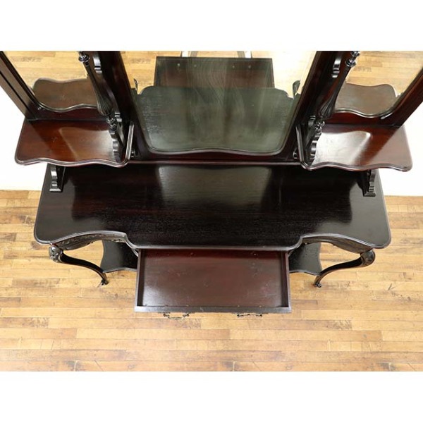 新品未使用 マホガニー アンティーク調 キャビネット 75cm 1880年頃 マホガニー材 イギリス アンティーク・キャビネット