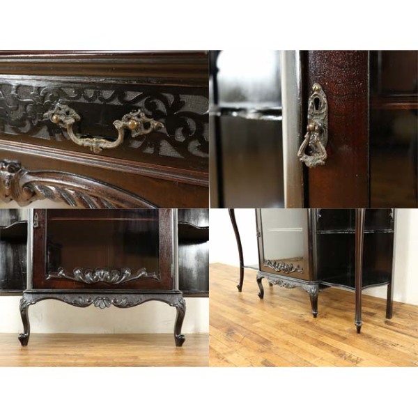 アンティーク家具「イギリス製　マホガニー材キャビネット」（1880年代） 1880年頃 マホガニー材 イギリス アンティーク・キャビネット