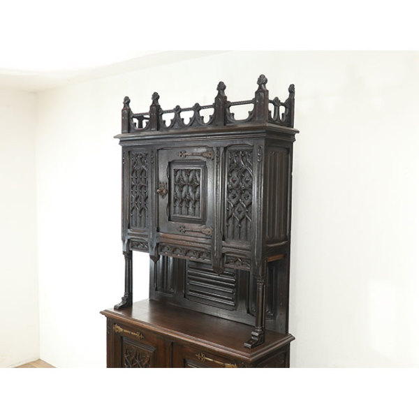 1880年頃 オーク材 フランス アンティーク・キャビネット antique70148