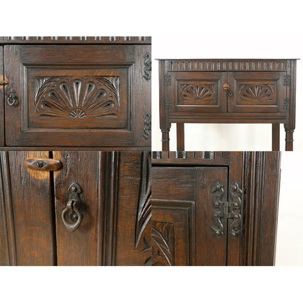 1930年頃 オーク材 イギリス アンティーク・キャビネット antique70154