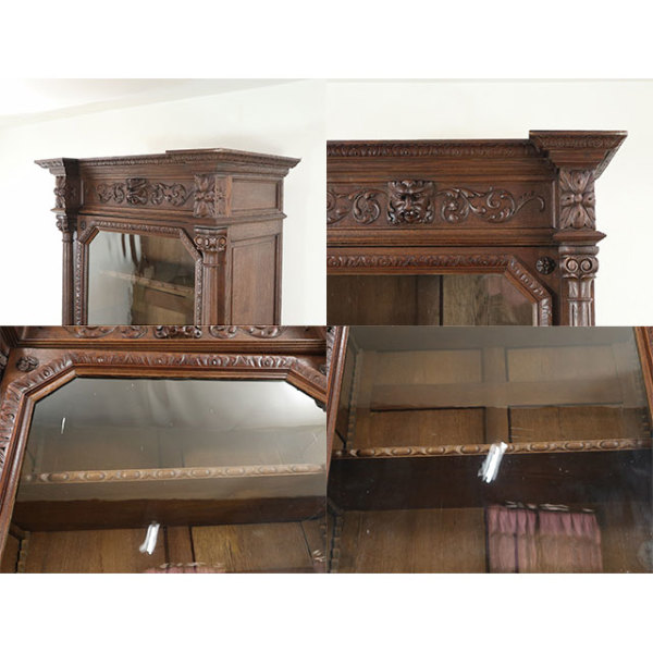1880年頃 オーク材 フランス アンティーク・キャビネット antique70176