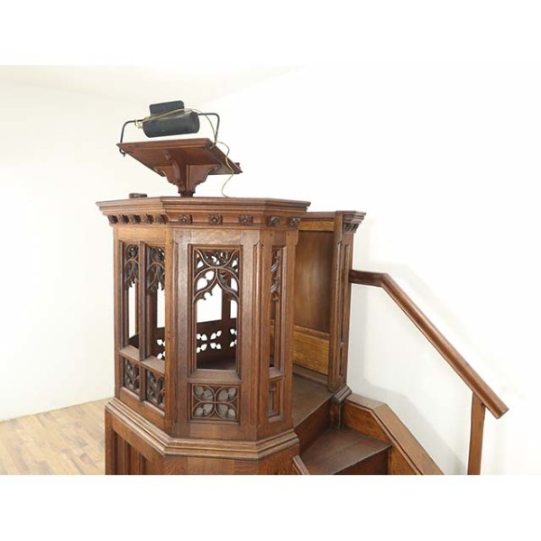 1880年頃 オーク材 フランス アンティーク・プルピット（説教壇