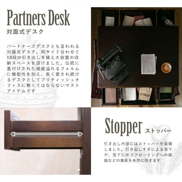 デスク・アンティークテイスト 7022-L-5 新着アンティークテイスト