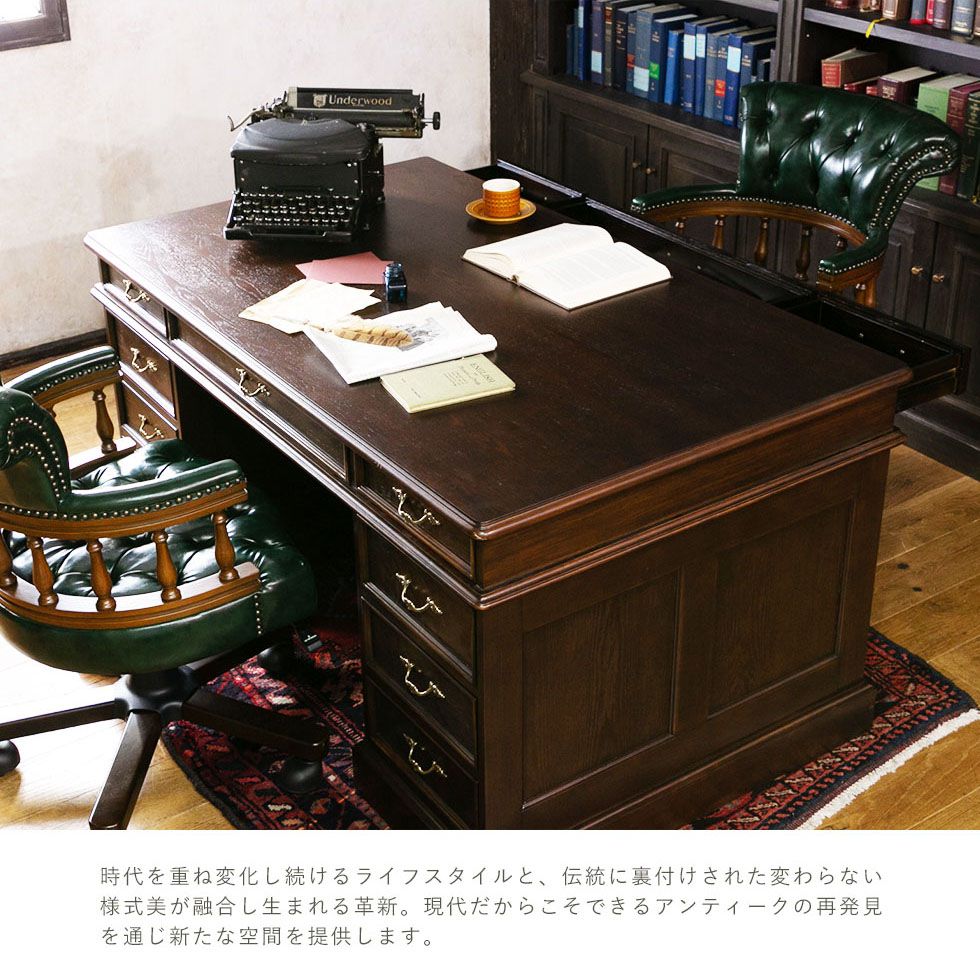 ぺんぎん　アンティーク調　デスク アンティーク調 デスク｜ビーカンパニーの通販｜&mall（アンドモール