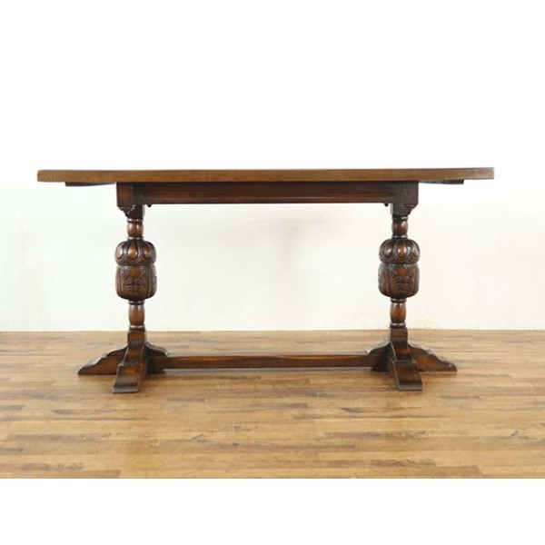 1930年頃 オーク材 イギリス アンティーク・ダイニングテーブル