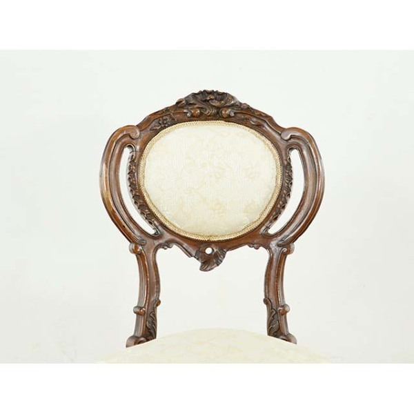 1900年頃 ウォールナット材 フランス アンティーク・チェア