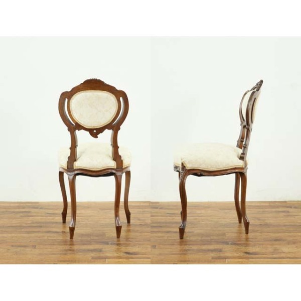 1900年頃 ウォールナット材 フランス アンティーク・チェア