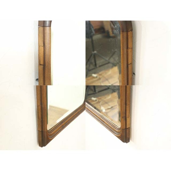 ▼フランスアンティーク ミラー　1920年頃/アンティークス ミディ/立て掛け/装飾/鏡/彫刻/ホワイト/白/インテリア/店舗什器 フランスアンティークミラー | Laurent