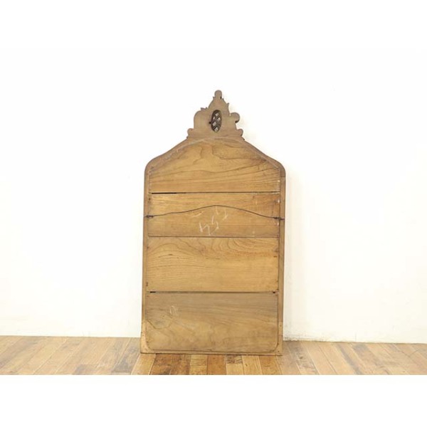 ▼フランスアンティーク ミラー　1920年頃/アンティークス ミディ/立て掛け/装飾/鏡/彫刻/ホワイト/白/インテリア/店舗什器 フランスアンティークミラー | Laurent