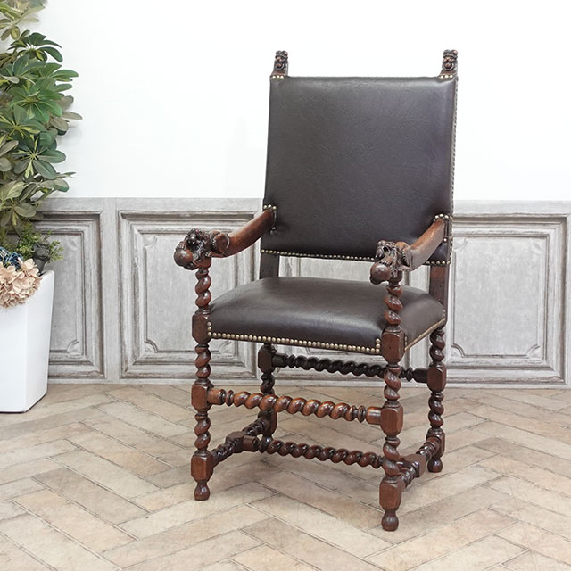 1920年頃 オーク材 フランス アンティーク・チェア antique70573 新着