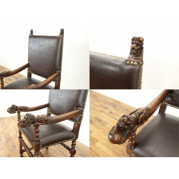 1920年頃 オーク材 フランス アンティーク・チェア antique70573 新着