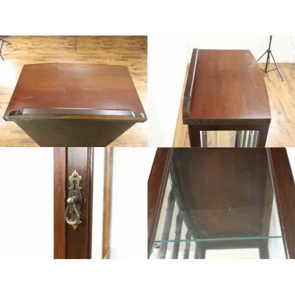 1930年頃 マホガニー材 イギリス アンティーク・ショーケース