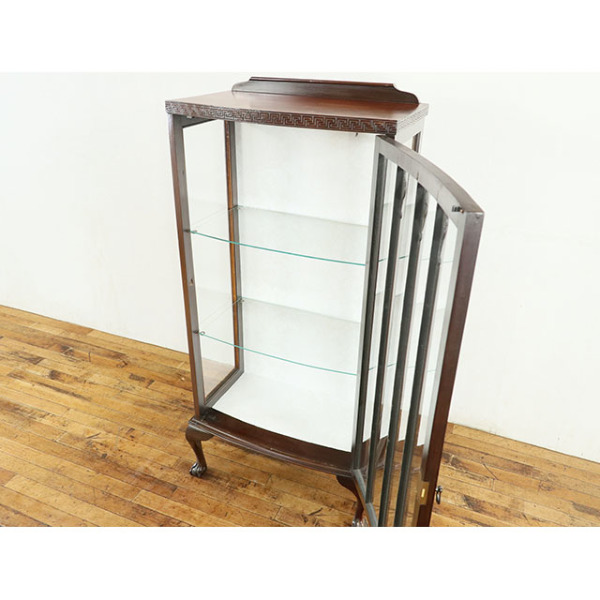 1930年頃 マホガニー材 イギリス アンティーク・ショーケース