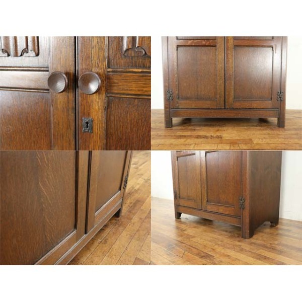 1940年頃 オーク材 イギリス アンティーク・ワードローブ antique80030