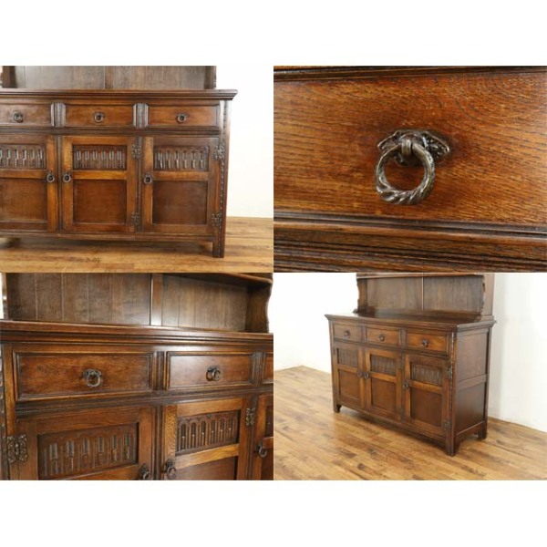 イギリス アンティーク家具 カップボード タンス 1930年頃 075B 1930年頃 オーク材 イギリス アンティーク・カップボード antique80031