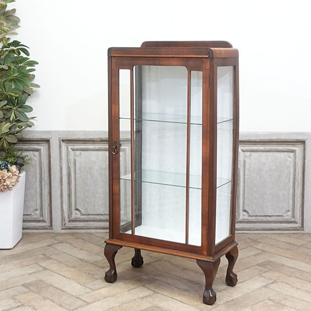 イギリス アンティーク 家具 ディスプレイ キャビネット 1930年頃 508A