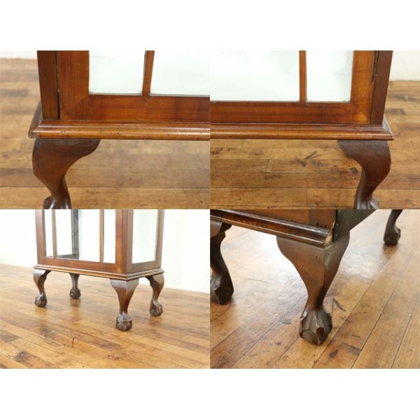 1930年頃 マホガニー材 イギリス アンティーク・ショーケース