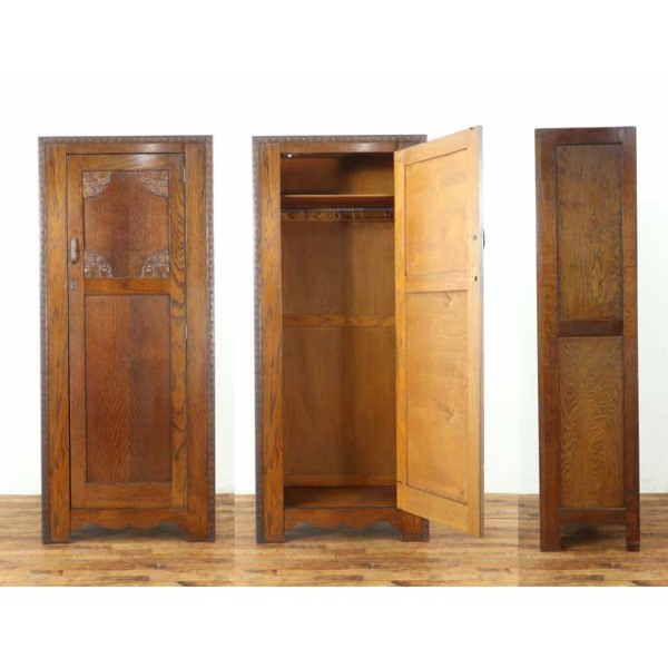 1940年頃 オーク材 イギリス アンティーク・ワードローブ antique80059
