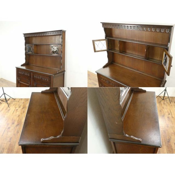1940年頃 オーク材 イギリス アンティーク・カップボード antique80123