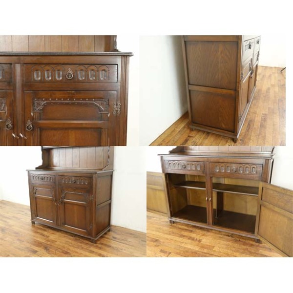 1940年頃 オーク材 イギリス アンティーク・カップボード antique80123