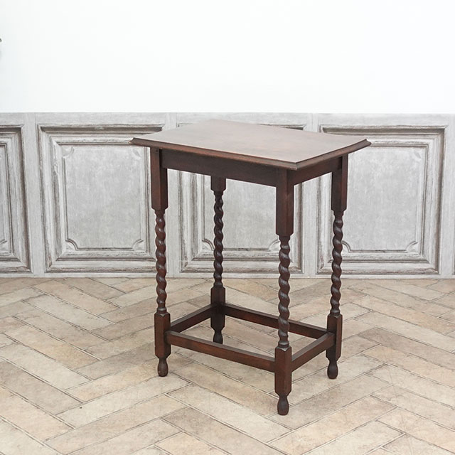 1920年頃 オーク材 イギリス アンティーク・サイドテーブル