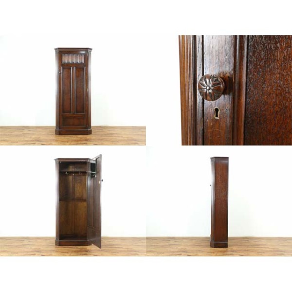 1930年頃 オーク材 イギリス アンティーク・ワードローブ antique80165