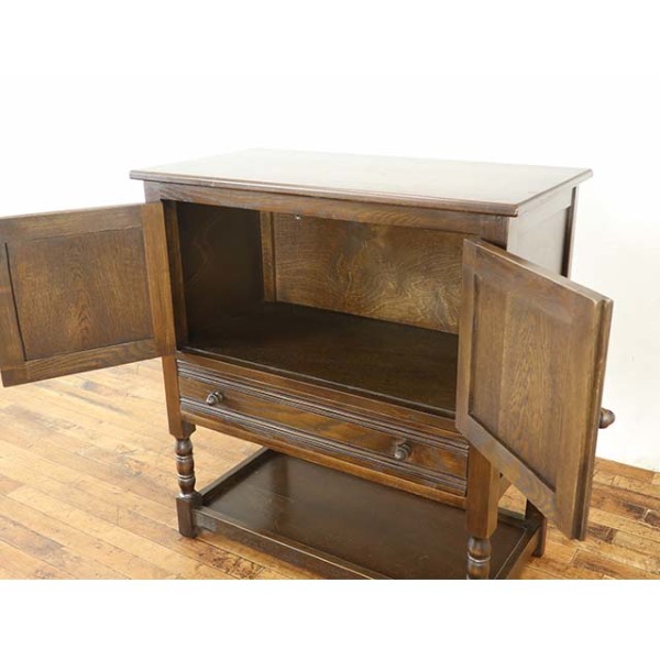 1960年頃 オーク材 イギリス アンティーク・キャビネット antique80264