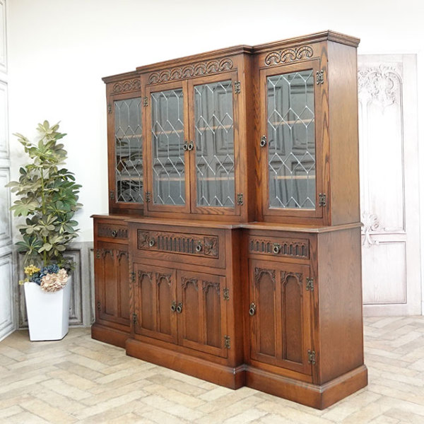 イギリス アンティーク　家具 ディスプレイ キャビネット　299A Lloyd's Antiques Real Antique Edwardian Display Cabinet