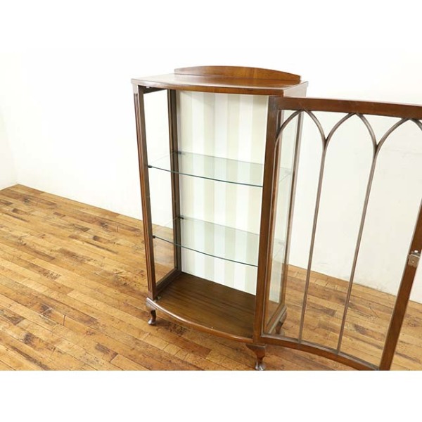 1940年頃 ビーチ材 イギリス アンティーク・ショーケース antique80316