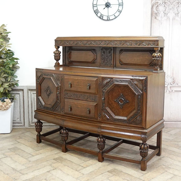 1920年頃 オーク材 イギリス アンティーク・ダイニングセット