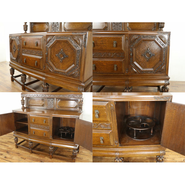 1920年頃 オーク材 イギリス アンティーク・ダイニングセット