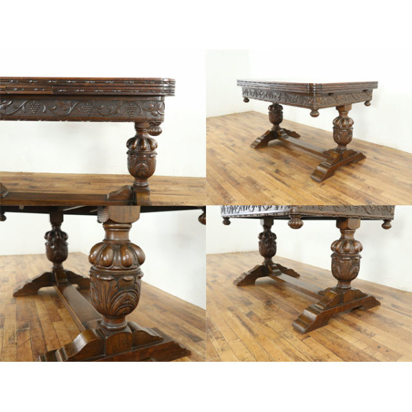 1920年頃 オーク材 イギリス アンティーク・ダイニングセット