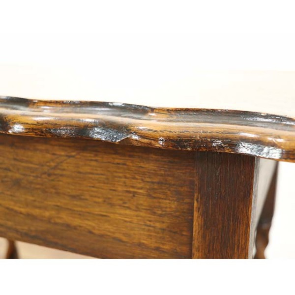 イギリス　アンティーク　サイドテーブル イギリスアンティーク サイドテーブル 机 オーク材 v_59112